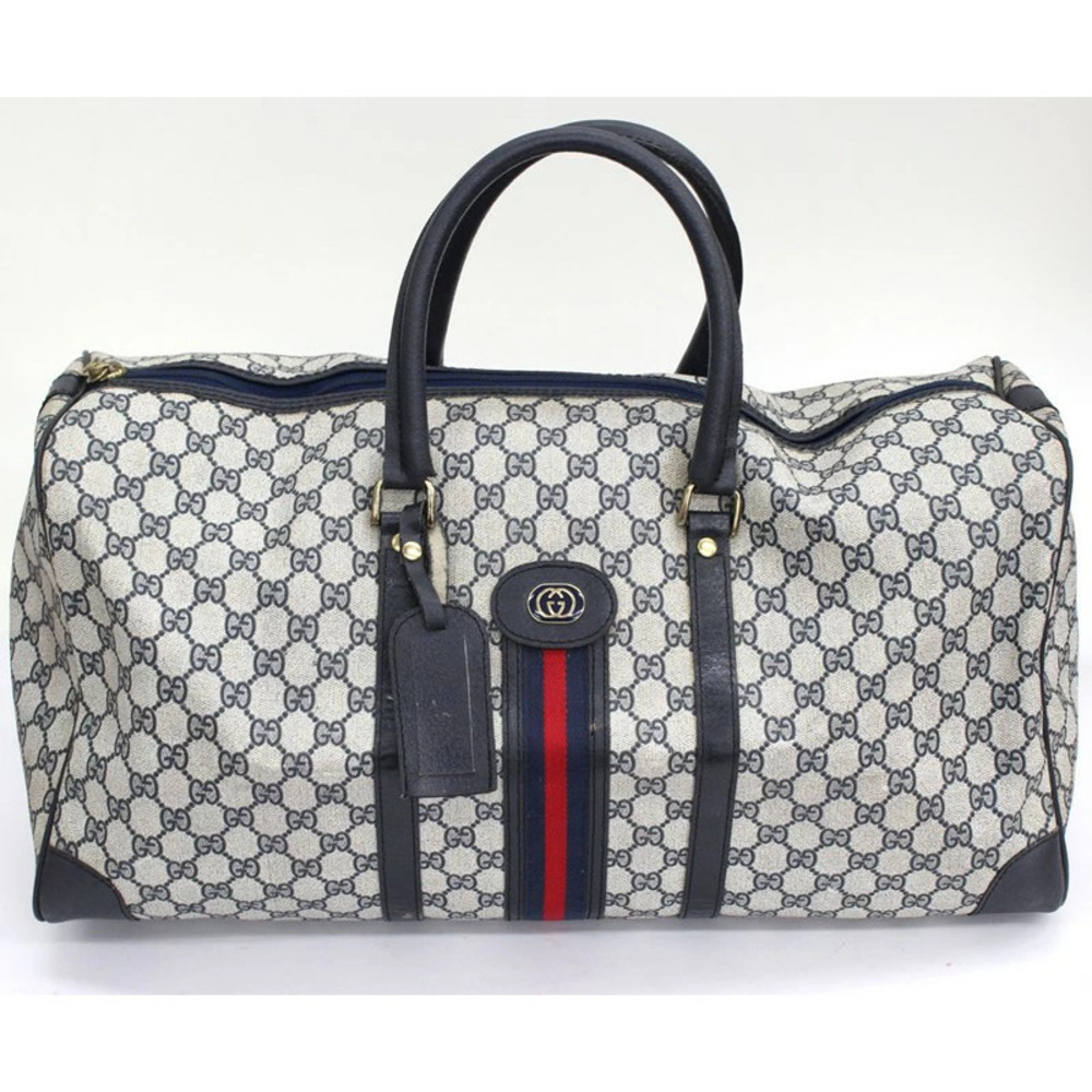Gucci Boston Bag Handbag Leather GG